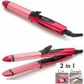 Nova 2 in 1 Hair Straightener & Curler Set Professional Hair Tool Smoothing Straightening Curling Flat Iron For Straight Curl Hair. 
