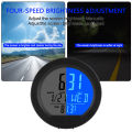 【New release】Solar Car Clock Outside Thermometer Driving Time Reminder Automatic Switch High Precision Clocks Car Electronic. 