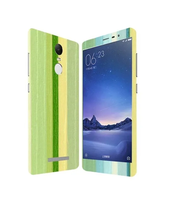 New%20style%20Xiaomi%20Redmi%20Note%203%20Green%20Stripped%20Wooden%20Texture%20Mobile%20Skin%20-%20Image%202