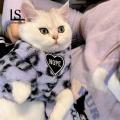 Winter Dog Fashion Cozy Leopard Print Winter Cat Clothes Warm Easy to Wear Outfits for Pet Boys Girls. 