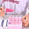 8 Cell Ice Cream Mold Ice Mould Handmade Dessert Popsicle Mold For Freezer Fruit Ice Cube Maker Reusable Forms For Ice Cream 1Pcs. 