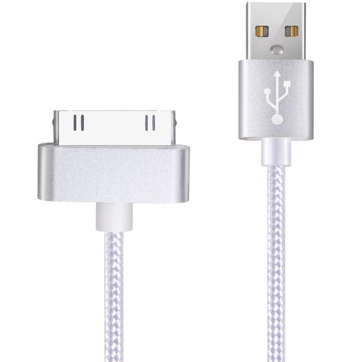 USB Cable for Phone 3o Pin Nylon Braid Charger Cable for Phone 4 4s 3G 3GS 2G Pad 1/2/3 Pod Touch Pod