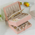 Portable Accessories Storage Jewelry Organizer Large Capacity Display Box Earrings Box Dustproof Storage Boxes. 