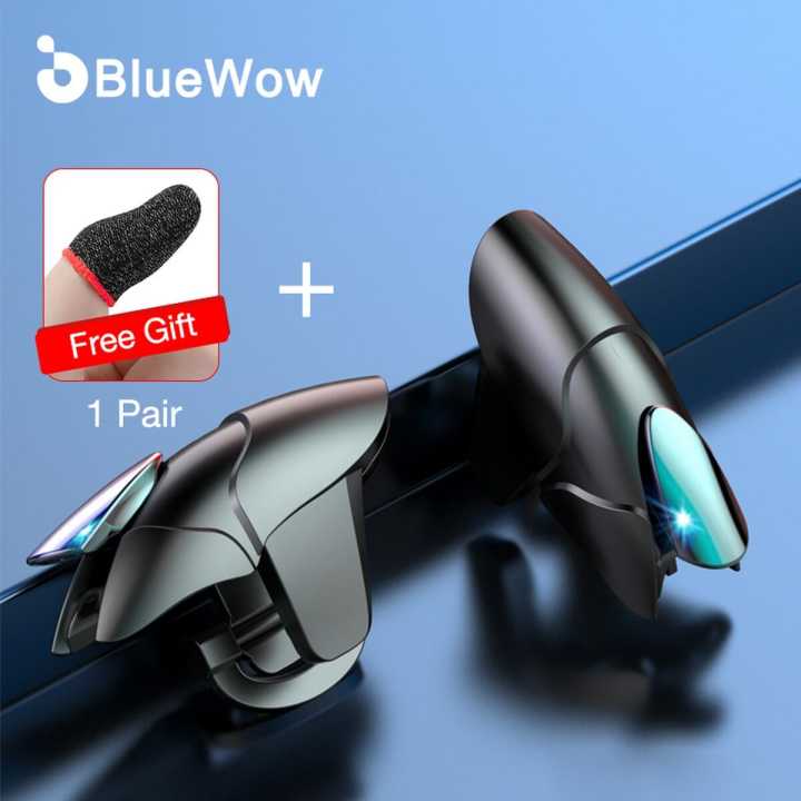 BlueWow CH5 Black Shark Mobile Phone Press-Type Auxiliary Key Button Gamepad Joystick Controller L+R Metal Trigger for PUBG Gamepads New