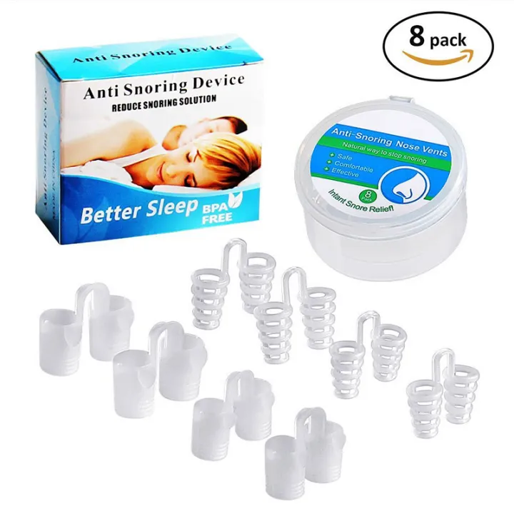 8 Pcs/Set Snoring Solution Anti Snoring Devices Professional Nose ZH