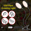 USB Plant Grow Light 312 LEDs Sunlight Full Spectrum Adjustable Desktop Clamp Growing Lamp for Indoor Plants 5 Dimmable Levels 4/8/12H Timer. 