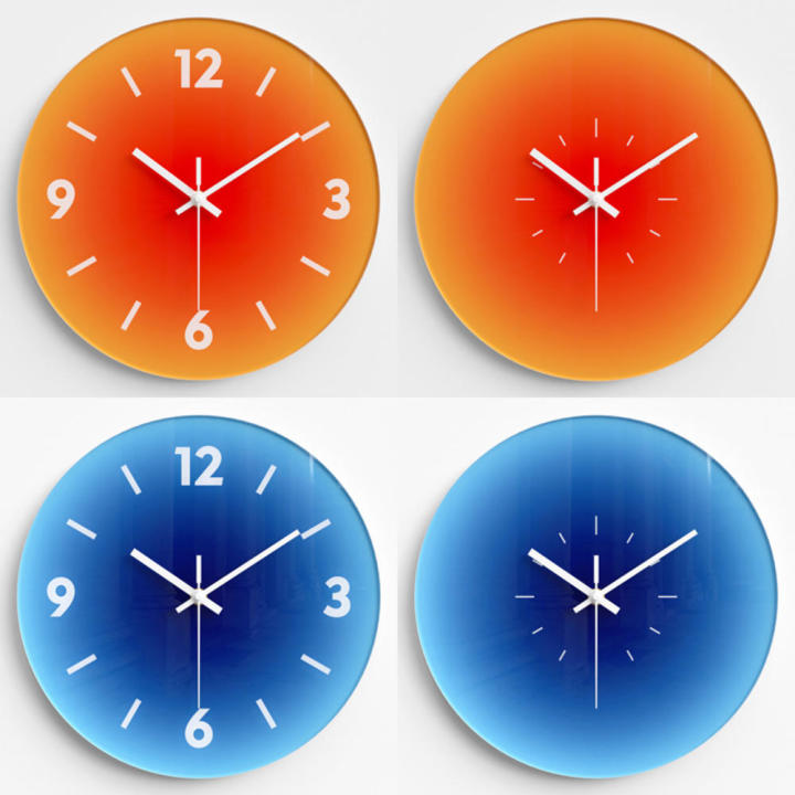 12 Inch Wall Clock Sunset Wall Clock
Silent Wall Clock
Fade Color Glass Hanging Clock
Bedroom Wall Clock
Living Room Decoration
Nordic Home Decor
Punch-free Wall Clock
12 Inch Wall Clock
14 Inch Wall Clock
Modern Wall Clock.