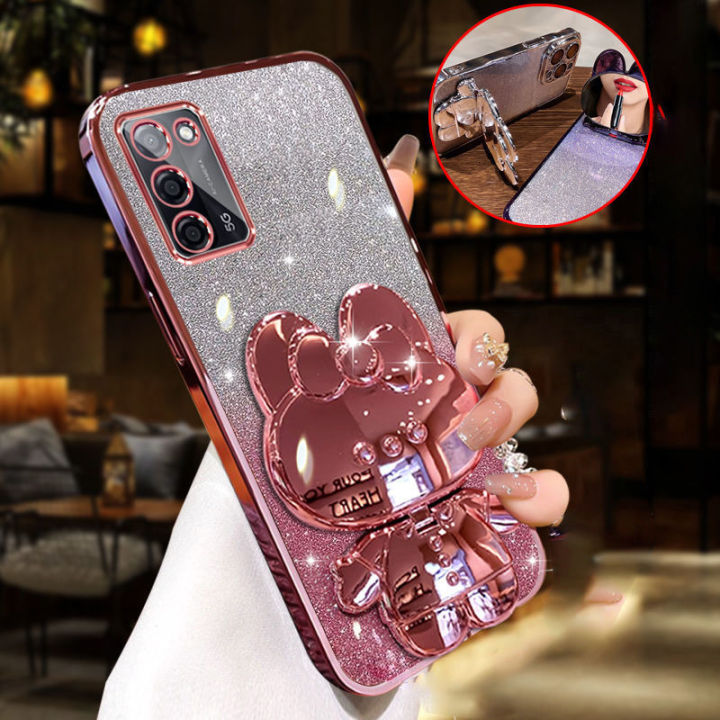 For%20Samsung%20Galaxy%20A03s%20A03%20M02s%20Back%20Cover%20with%20Cute%20Rabbit%20Makeup%20Mirror%20Stand%20Luxury%20Slim%20Gradient%20Plating%20Glitter%20Girls%20Phone%20Case%20Clear%20Soft%20Silicone%20Protective%20Cases%20Pouch%20-%20Image%202