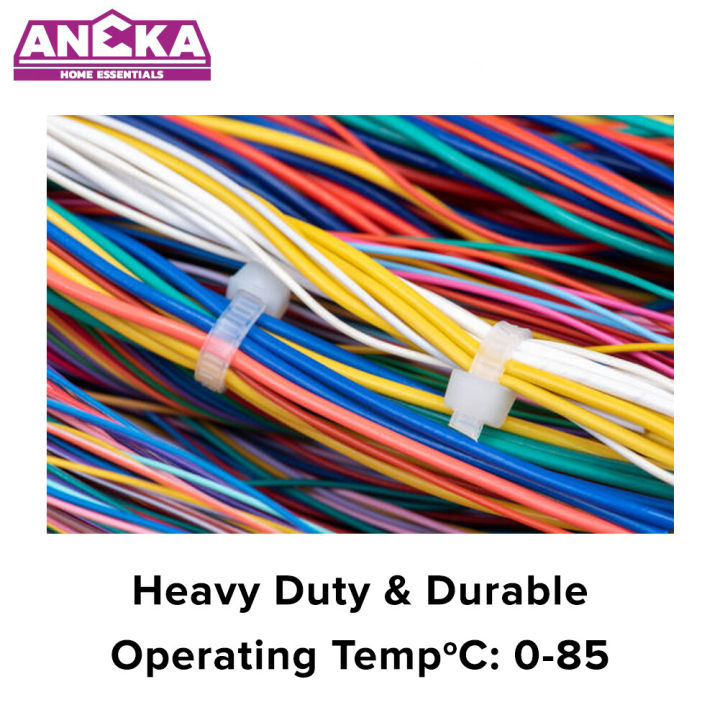 Aneka%20100pcs%20per%20pack%20Heavy%20Duty%20Cable%20Tie%20Nylon%20Wire%20100mm%20/%20150mm%20/%20200mm%20/%20250MM%20/%20300mm%20BLACK%20/%20WHITE%20(4%7C/6%7C/8%7C/10%7C/12%7C)%20-%20Image%203