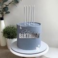 Cake & Cupcake Toppers1/5 s Happy Birthday Cake Topper Acrylic Gold Dessert Cu ake Topper for Baby Birthday Party Simple Style Cake DecorationsParty Supplies. 