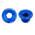Bike Crankset Screw MTB Mountain Road Bicycle Crank Arm Bolts Blue. 
