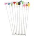 10Pcs Cocktail Stirrer Drink Mixing Stick Set Acrylic Cocktail Mixer Blender Bar Supplies Swizzle Stirrer. 