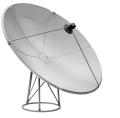 Eurostar C/KU 8 Feet Solid Dish Antena Satellite Receiver Decoder. 
