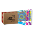Rathna CR Single Ruled 80 Pages Books - 80 PCS Box. 