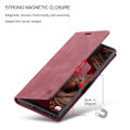 For Samsung Galaxy Note 10 Plus Phone Case Magnetic Leather Wallet Card Slot Retro Flip Cover Casing. 