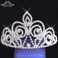 Bride Tiara Crown Large Headdress Princess Wedding Crown Pageant Ornaments Hair Jewelry Accessories. 