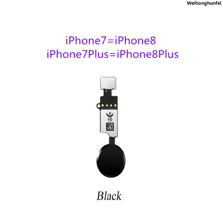 WeihonghunfeiFor%20iPhone%205%206%206S%207%208%20Plus%205S%20SE%206S%20Plus%20Return%20Back%20Home%20Button%20With%20Flex%20Cable%20Rubber%20Sticker%20No%20Touch%20ID%20Fingerprint%20-%20Image%204