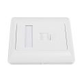 AMP Single Port RJ45 Wall Flat Face Plate 1PC 86 Type Ethernet LAN Network Socket Panel. 