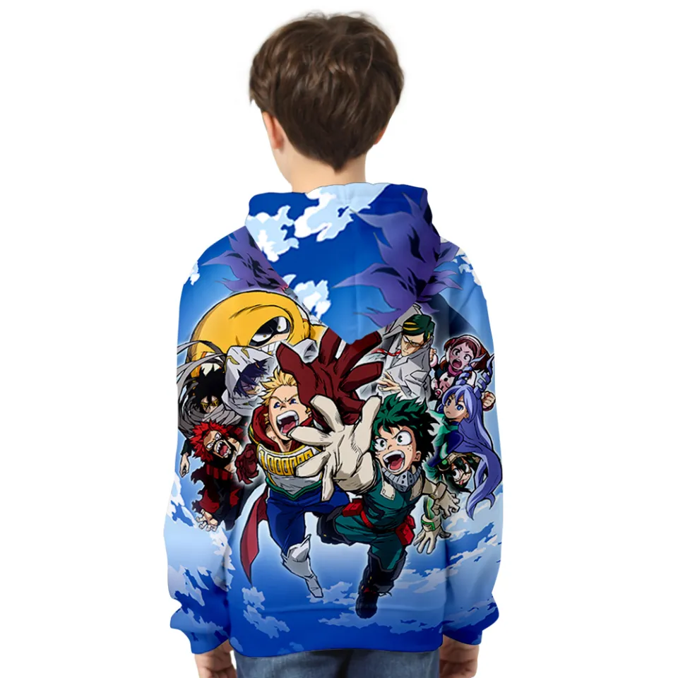 3 14 Years Old Children Anime Hoodie My Hero Academia Hoodies Sweatshirt Boy girl Autumn Winter Kids Anime fans Clothes Daraz.lk