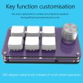 3/4/6Keys Custom Keypad USB Wire Mechanical Keyboard Volume Button Knob RGB Macro Programmable Hotswap Keypad Keys for PS Draw. 