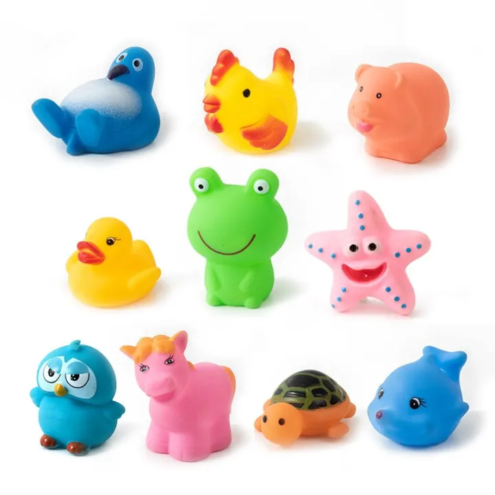 1/10%20Pcs/set%20Baby%20Cute%20Animals%20Bath%20Toy%20Swimming%20Water%20Toys%20Soft%20Rubber%20Float%20Squeeze%20Sound%20Kids%20Wash%20Play%20Funny%20Gift%20-%20Image%204