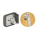 Premium Nightlatch Rim Night Latch Door Lock Grey - Electronic Security Gate Locks Systems Latchbolt for Inside Opening Wooden Main Door Left/Right-Handed Doors With Keys Anthracite Grey Finish. 