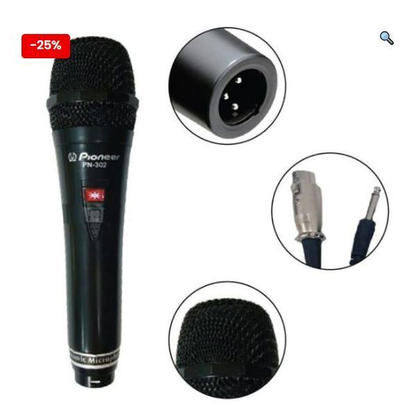 MIC - Dynamic Microphone (PN-302) For Stage Professional Host | Daraz.lk
