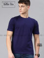 Navy Blue Color Plain Men's Crew Neck Short Sleeve T Shirt | Tt9032 , t shirt for men. 
