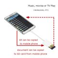 【white 】 Card Reader Micro To Secure Digital Cards Phone OTG Adapter Cable For for Samsung port mobile phone. 
