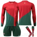 2223 Portugal World Cup long sleeved football jersey set size 7 Cristiano Ronaldo jersey autumn and winter children's adult football jersey. 
