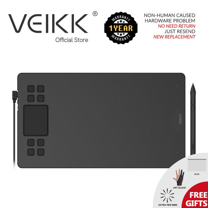 VEIKK A50 Graphic Drawing Tablet for Digital Art 290 PPS Full Panel