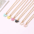 Cute Butterfly Pendant Necklace Korean Fashion Party Girl Adjustable Sweet Style Chain Necklace Jewelry Gifts. 
