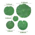 15 Pieces 5 Kinds Artificial Floating Foam Lotus Leaves Lily Pads. 
