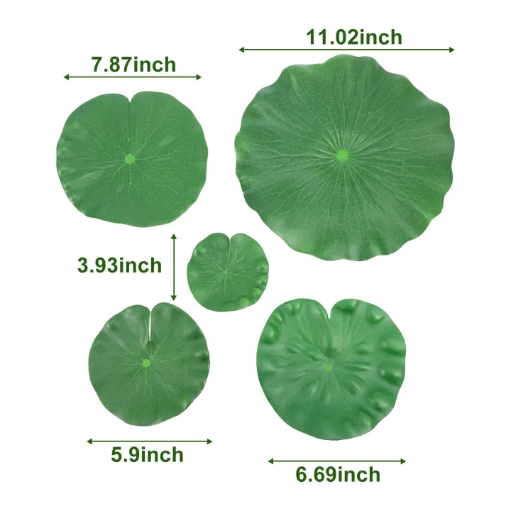 15%20Pieces%205%20Kinds%20Artificial%20Floating%20Foam%20Lotus%20Leaves%20Lily%20Pads%20-%20Image%207