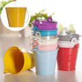 Metal Bucket Wedding Decoration Candy Box Flower Pot Table Decor Birthday Party Decoration Kids Baby Shower Supplies S M L. 