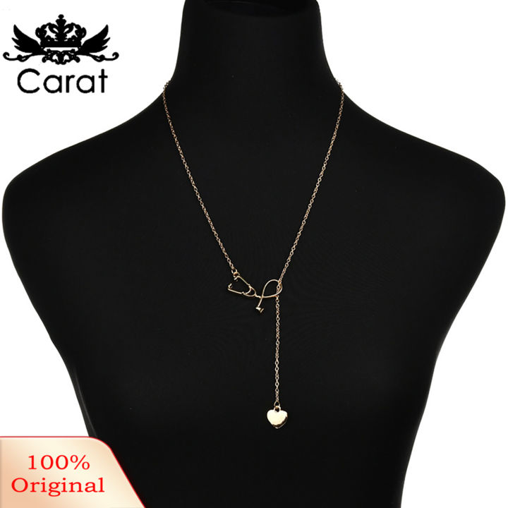 Stethoscope%20Necklace%20Stethoscope%20Shaped%20Alloy%20Heartbeat%20Pendant%20-%20Image%205