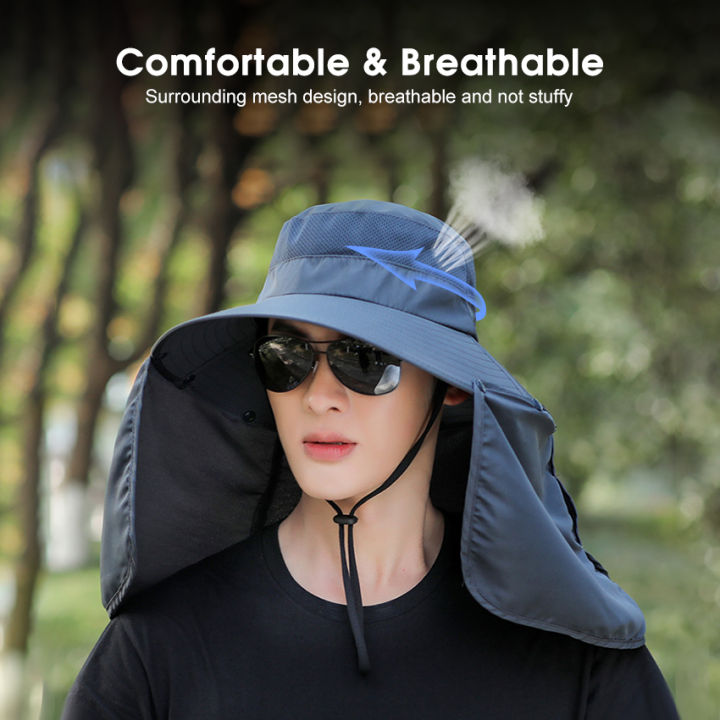 %E3%80%90Heartbeat%20Girl%20Store%E3%80%91%EF%BC%88NEW%EF%BC%89%20Sun%20Caps%20UPF%2050%20Sun%20Protection%20Hat%20Fishing%20Hat%20Outdoor%20Hiking%20Hat%20Anti-UV%20Flap%20Hats%20Quick%20Dry%20Fisherman%20Sports%20Hiking%20Visor%20Hat%20with%20Removable%20Neck%20and%20Windproof%20Strap%20-%20Image%202