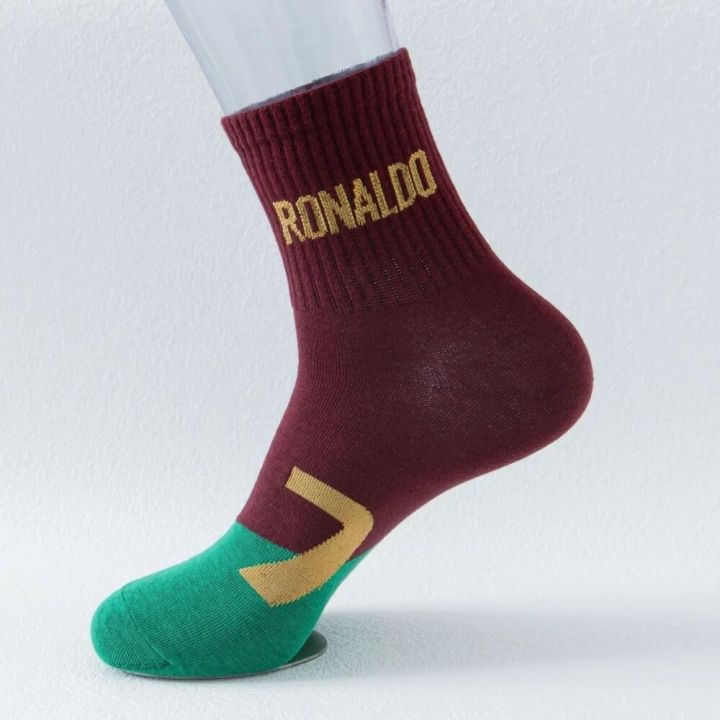 Football%20Star%20Style%20Messi%20Ronaldo%20Neymar%20Mbappe%20Soccer%20Socks%20Outdoor%20Leisure%20Fitness%20Sports%20Running%20Sock%20for%20Adult%20Men%20Women%20-%20Image%203