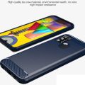 Leweisi Carbon Fiber Bumper Phone Case For Samsung Galaxy M31 / M31 Prime / F41 / M21S Back Cover Coque Shockproof Protective. 