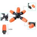Garden Sprinkler Irrigation Mist Fog 5-head Nozzle Spray 1/2 " Mounting Adapter. 