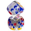 35mm Colorful Transparent Large Dice 6 Sides Board Game. 