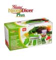 Genius Nicer Dicer Plus 12 In 1 Multi Chopper Vegetable Cutter Fruit Slicer Stainless steel blades. 