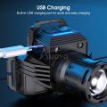 Auoyo Headlamp Induction Headlight P50 Headlights LED Headlamps Rotating Zoom-able Flash light Waterproof Work Light USB Reachageable Emergency Light Head mounted Lamp with Power B an k Fu nc tion for Outdoor Running Fishing H ik i ng. 