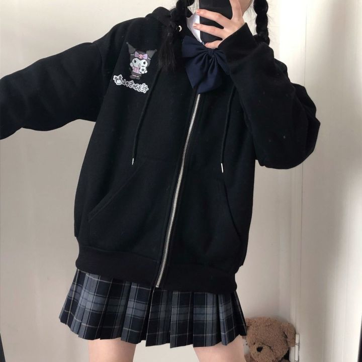 Spring%20and%20Summer%20Japanese%20Style%20Soft%20Girl%20Cute%20Clow%20M%20Middle%20School%20Student%20Korean%20Style%20Loose%20All-Matching%20Hoodie%20Women's%20Zipper%20Jacket%20Girlfriends%20Clothes%20-%20Image%207