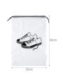 Transparent Shoe Bags for Travel Large Clear Shoe Pouch with Rope Portable Drawstring Storage Bag. 