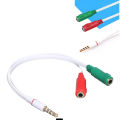 3.5mm Aux Male to 3.5mm Aux Dual Female Converter Adapter Splitter Mic Speaker Stereo Audio Headphone Splitter3.5 Aux Cp-1-101-110L. 