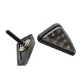 2 Pcs Flush Mount Triangle-Shaped LED Turn Signal Light, 12V Motorcycle Turn Signals Light for Suzuki Honda Yamaha. 