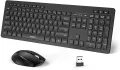 Rechargeable Bluetooth Keyboard and Mouse Combo Ultra-Slim Portable Compact Wireless Mouse Keyboard Set for Android Windows Tablet Cell Phone iPhone iPad Pro Air Mini, iPad OS/iOS 13 and Above SMT. 