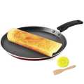 Nonstick Indian Dosa Tawa / Dosa Tawa / Concave Big 28cm Dosa Tawa / 3 Layer High Quality Thosa Tawa / Dosa Tawa Non stick Cookware with Free Spoon and Scrubber / Dosa Pan. 