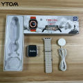 Smart Watch T800 Ultra 2023 New Series Fitness Wotch 8 Ultra Smart Watch Sport Wireless Charger Orange and Black color smart watches. 